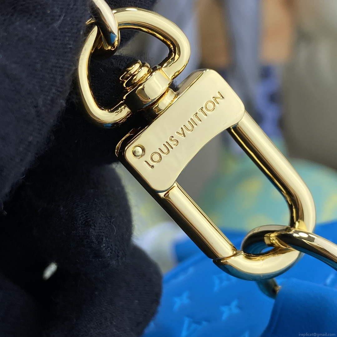 LV M22596 Louis Vuitton Speedy Bandoulière 20 Handbag Blue