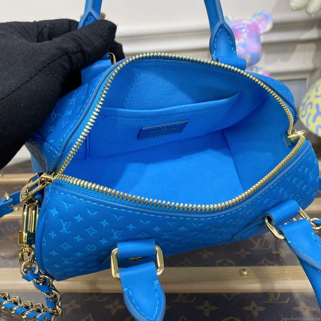 LV M22596 Louis Vuitton Speedy Bandoulière 20 Handbag Blue