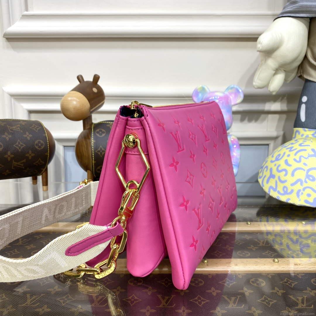 LV M21773 Louis Vuitton Coussin PM Handbag Rose Miami Pink