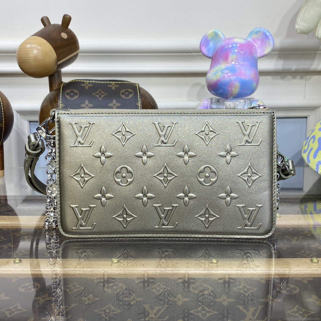 LV M81828 Louis Vuitton Lexington Pouch Bag Light gold