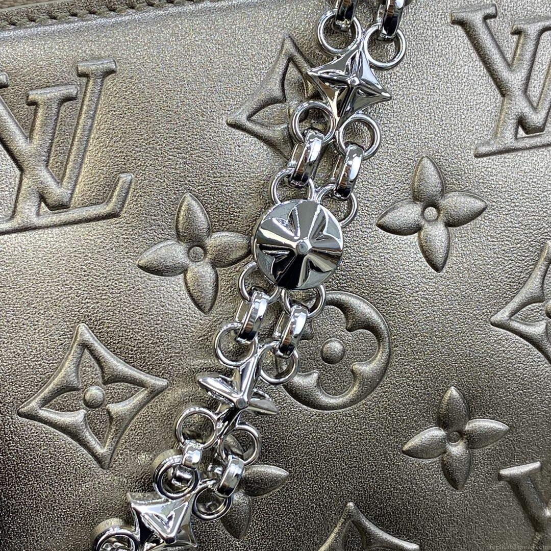 LV M81828 Louis Vuitton Lexington Pouch Bag Light gold