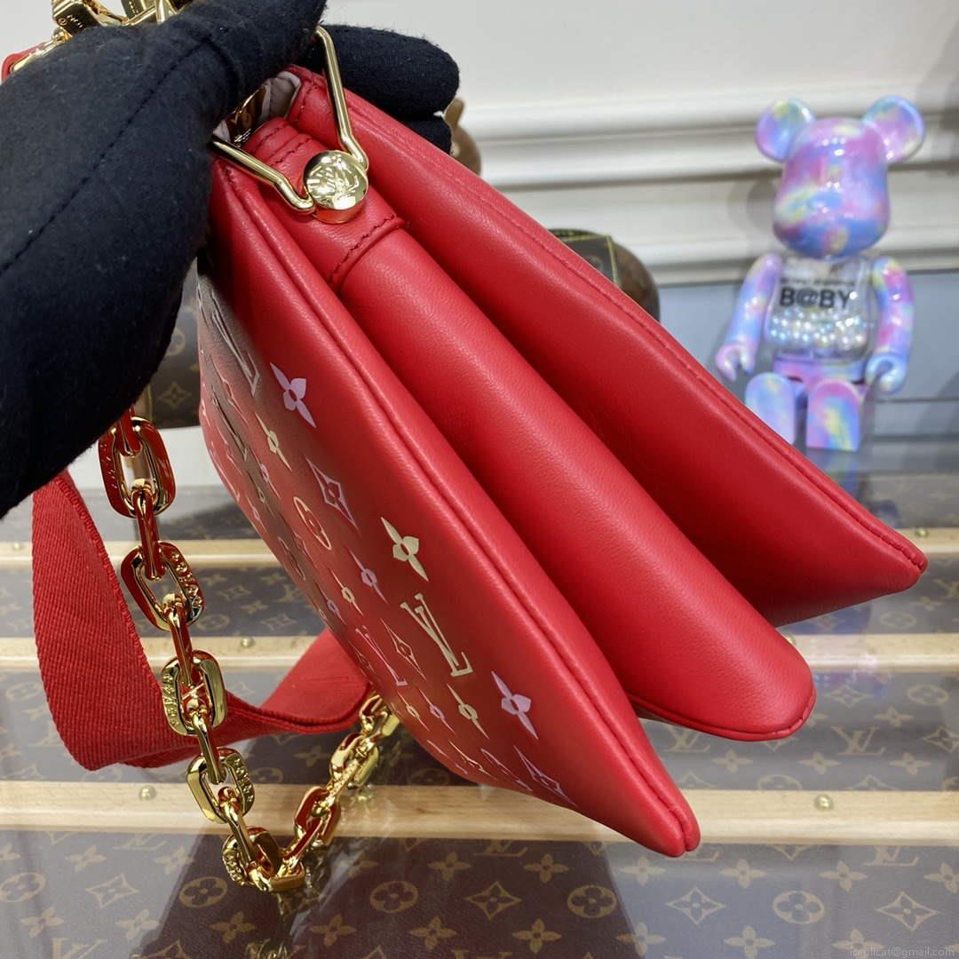 LV M22397 Louis Vuitton Coussin PM Handbag Coquelicot Red