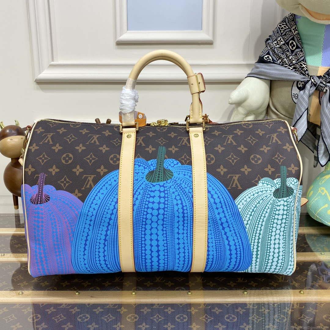 LV M46471 Louis Vuitton LV x YK Keepall Bandoulière 45 Bag Monogram