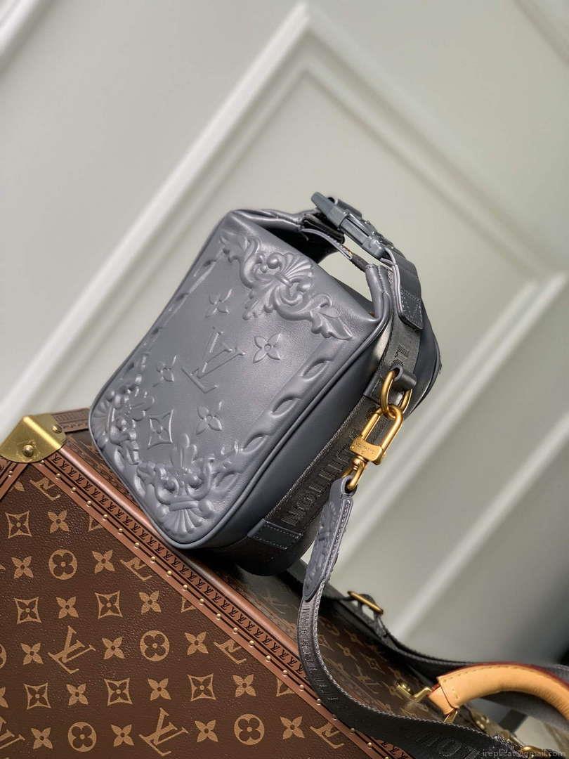 LV M21812 Louis Vuitton Cruiser Messenger Bag Dark Shadow Grey