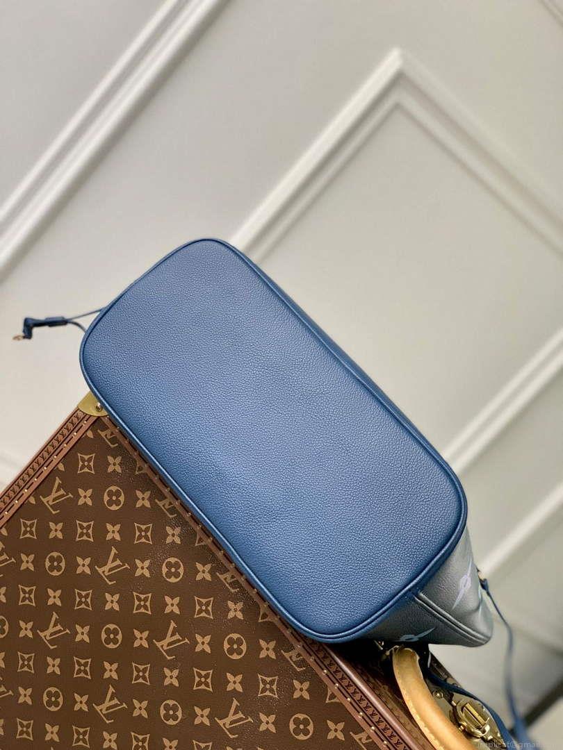 LV M46514 Louis Vuitton Neverfull MM Bag Gradient Blue
