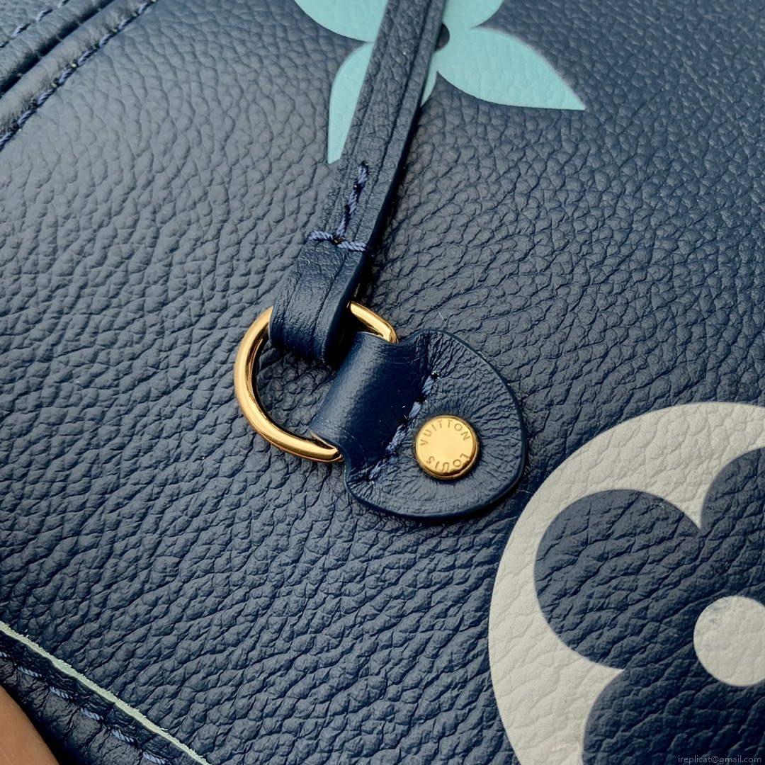 LV M46514 Louis Vuitton Neverfull MM Bag Gradient Blue