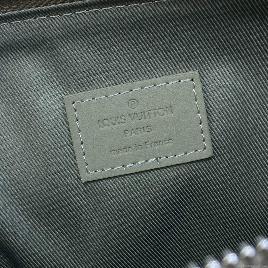 LV M69837 Louis Vuitton Takeoff Pouch Bag Asphalt gray