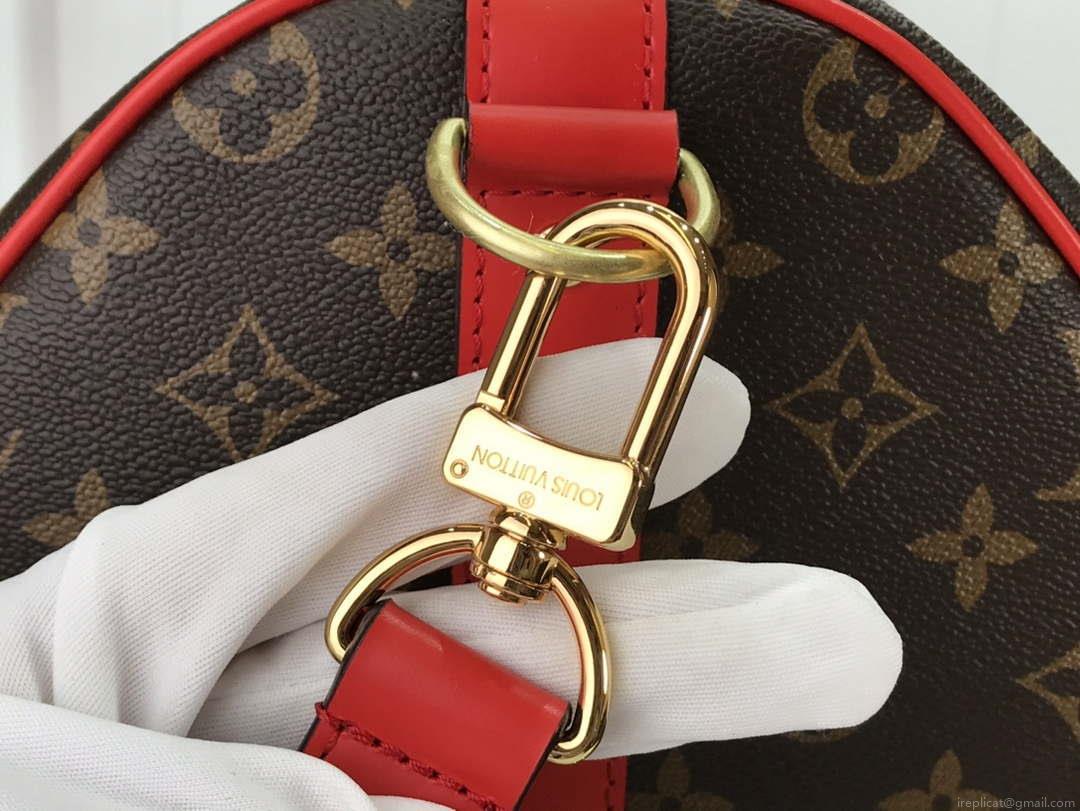 Louis Vuitton LV M44740 Keepall Bandoulière 50 Monogram Bag Red
