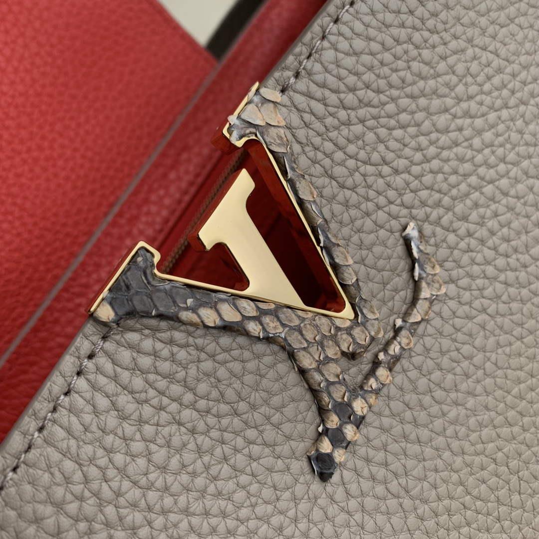 LV N80741 Louis Vuitton Capucines Mini Handbag Light coffee