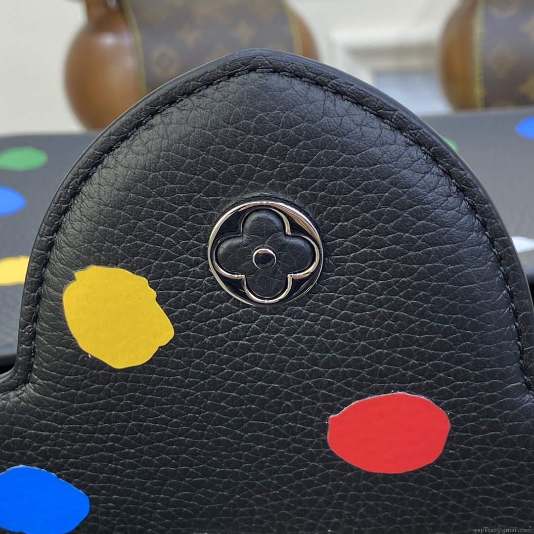LV M21663 Louis Vuitton LV x YK Capucines MM Bag Black