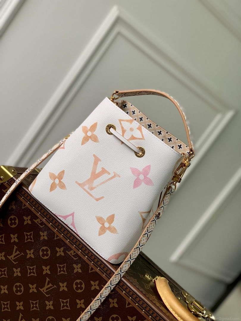 LV M22985 Louis Vuitton Néonoé BB Bucket Bag Beige