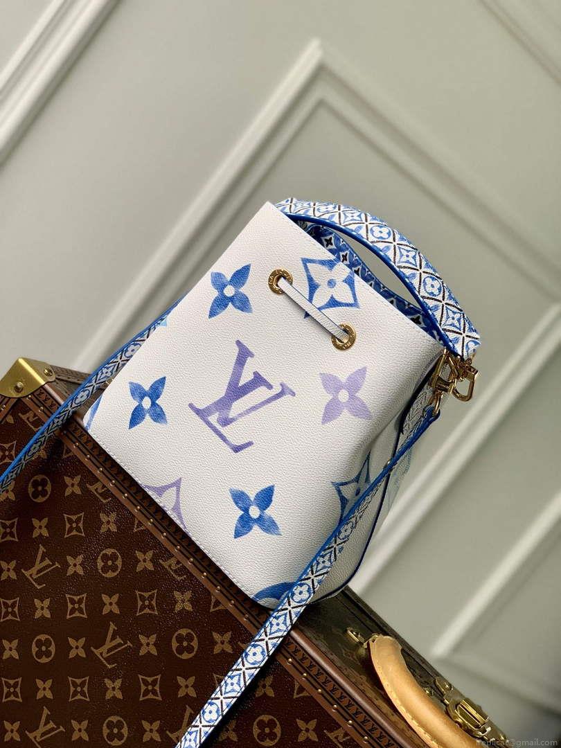 LV M22986 Louis Vuitton Néonoé BB Bucket Bag Bule