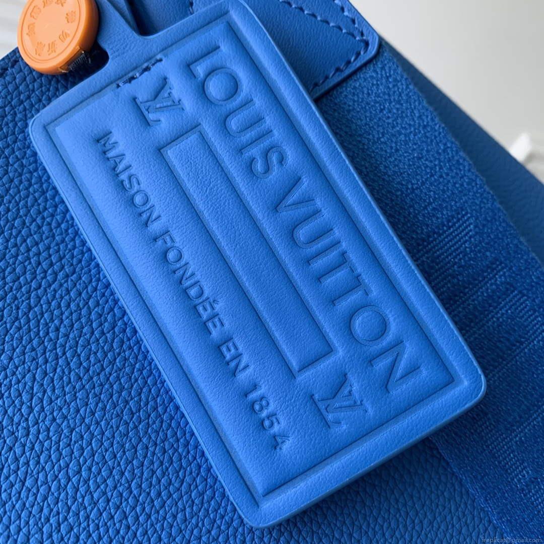 LV M22505 Louis Vuitton Takeoff Messenger Bag Blue