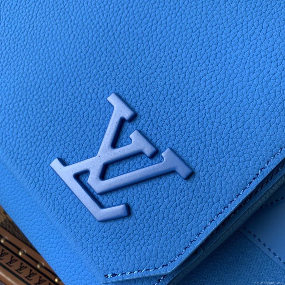 LV M22505 Louis Vuitton Takeoff Messenger Bag Blue
