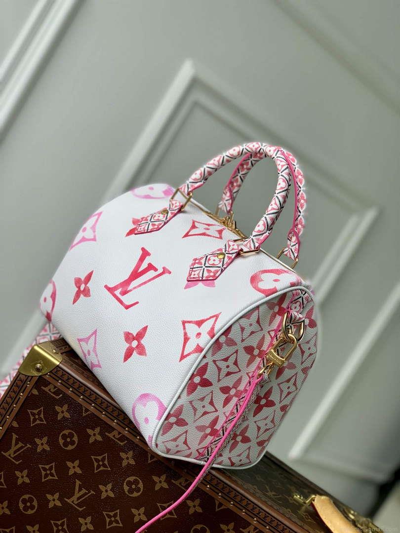 LV M23073 Louis Vuitton Speedy Bandoulière 25 Handbag Pink