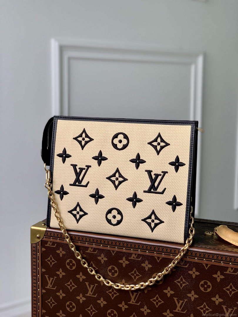 LV M82521 Louis Vuitton Toiletry Pouch On Chain Bag Black