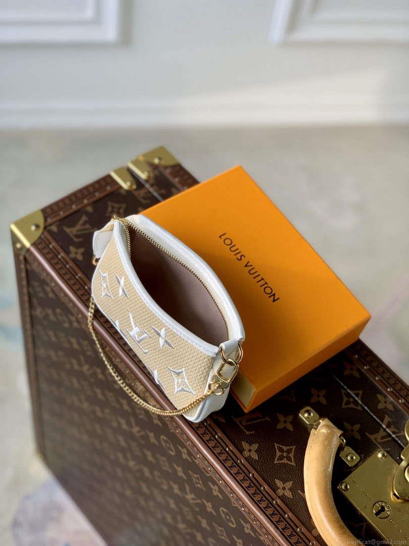 LV M82472 Louis Vuitton Mini Pochette Accessoires White