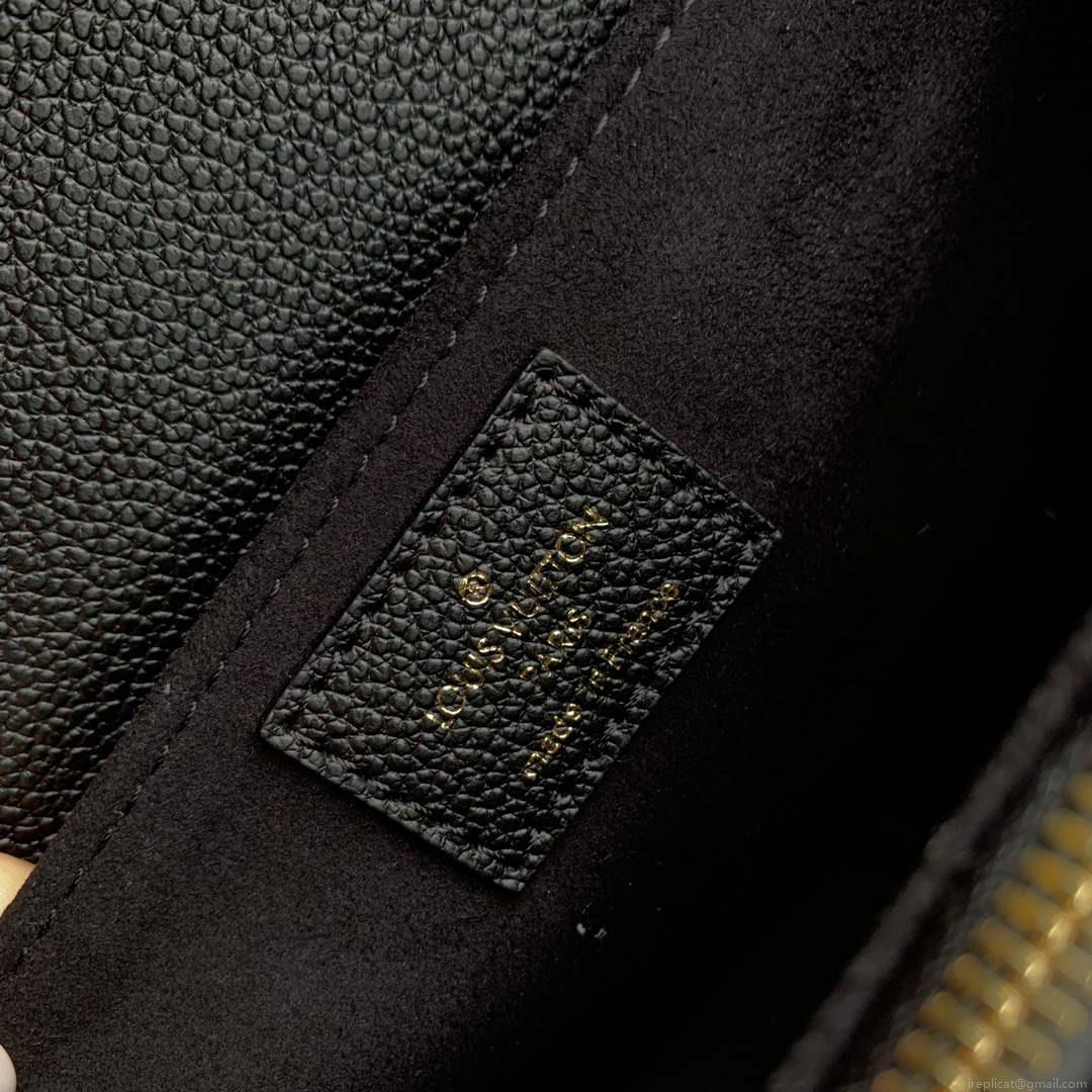 LV M46595 Louis Vuitton Pochette Métis East West Handbag Black