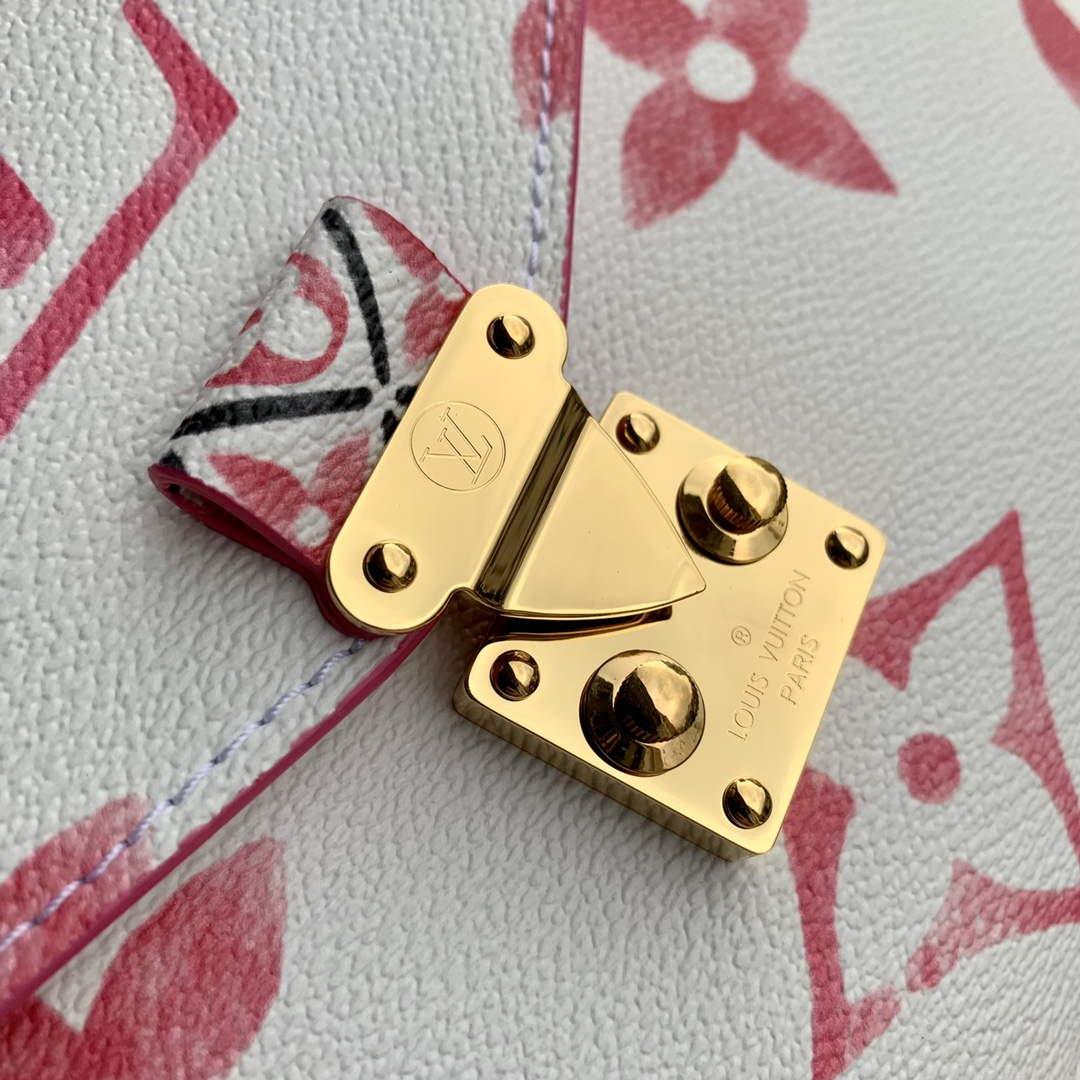 LV M23055 Louis Vuitton Pochette Métis MM Handbag Pink