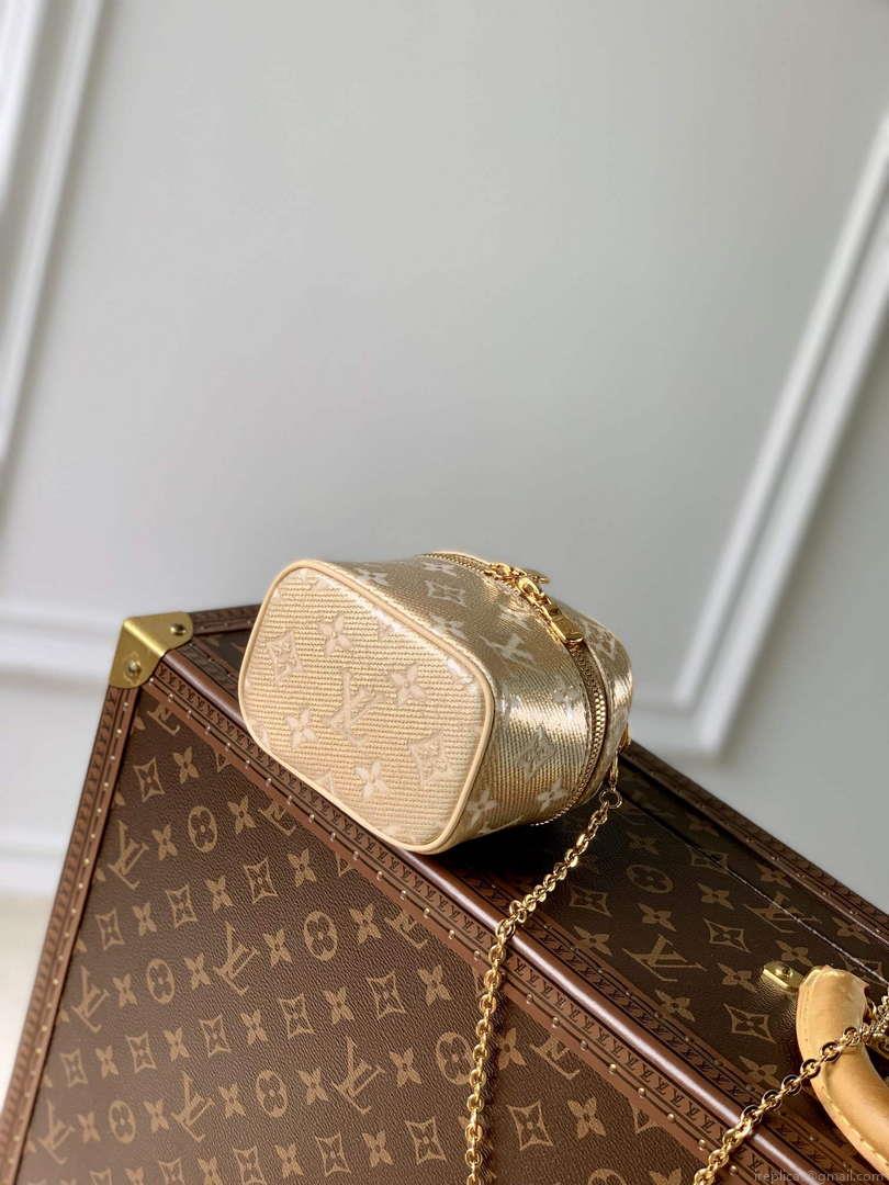 LV M22920 Louis Vuitton Micro Vanity Miniature Bag Beige