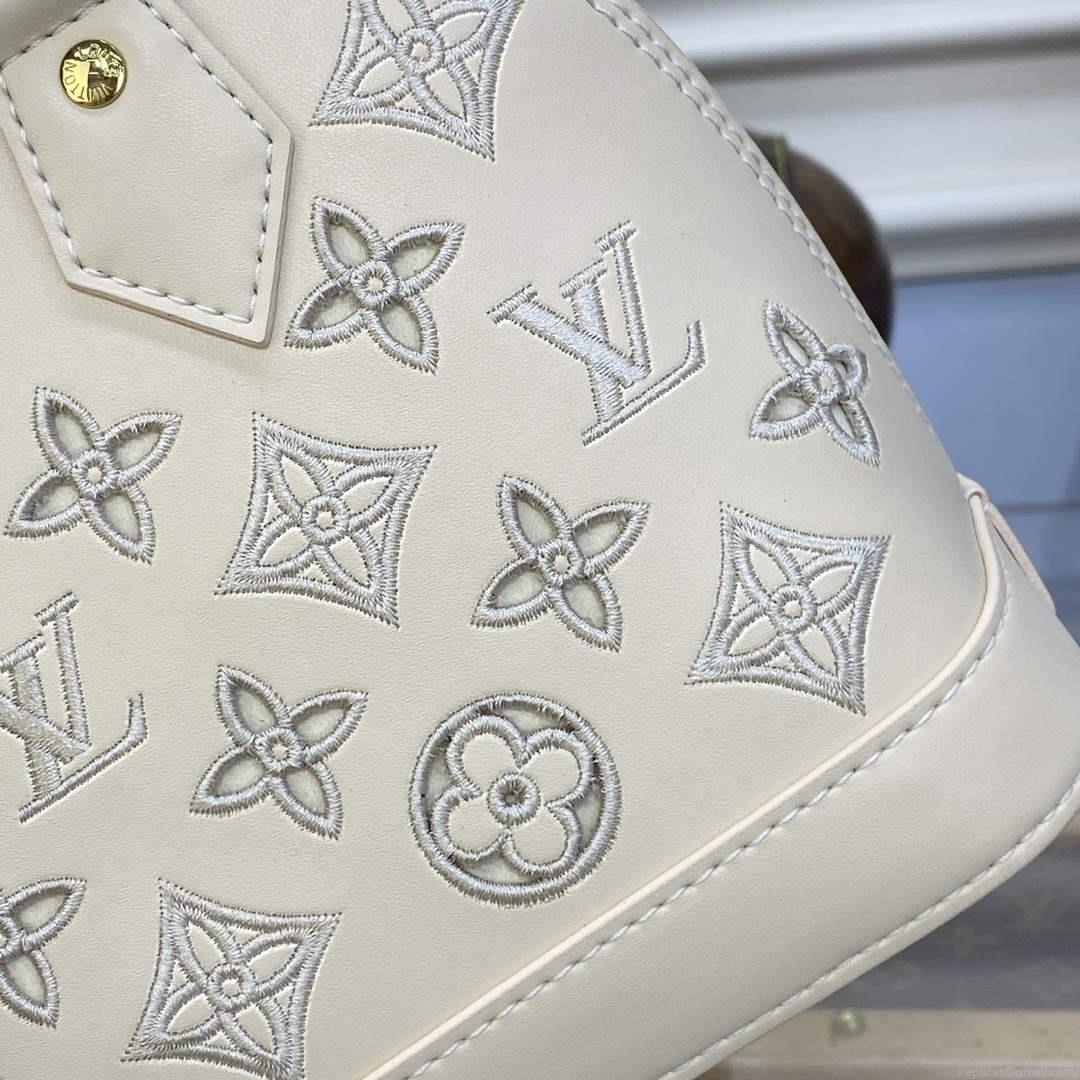 LV M22878 Louis Vuitton Alma BB Handbag White