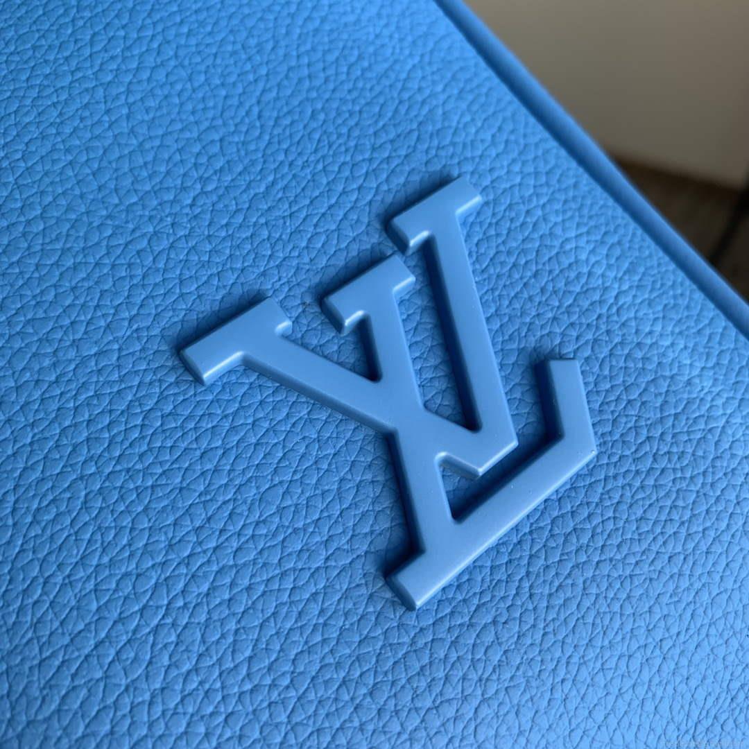 LV M22609 Louis Vuitton Keepall Bandoulière 50 Bag Blue