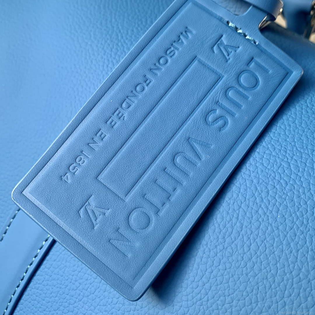 LV M22609 Louis Vuitton Keepall Bandoulière 50 Bag Blue