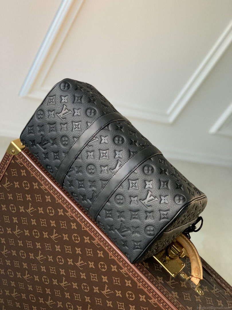 LV M22765 Louis Vuitton Keepall Bandoulière 35 Bag Black