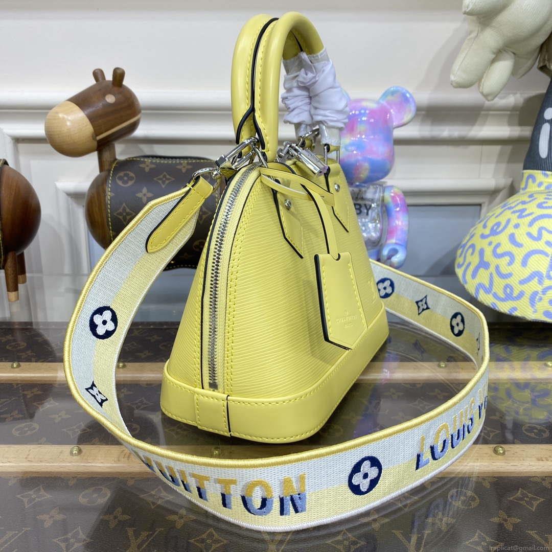 LV M22213 Louis Vuitton Alma BB Epi Handbag Yellow