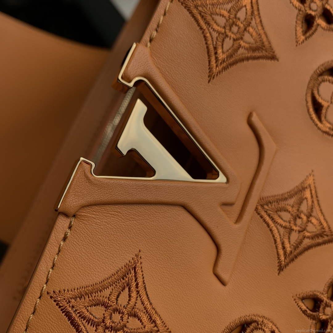 LV M22863 Louis Vuitton Capucines BB Handbag Saffron Yellow
