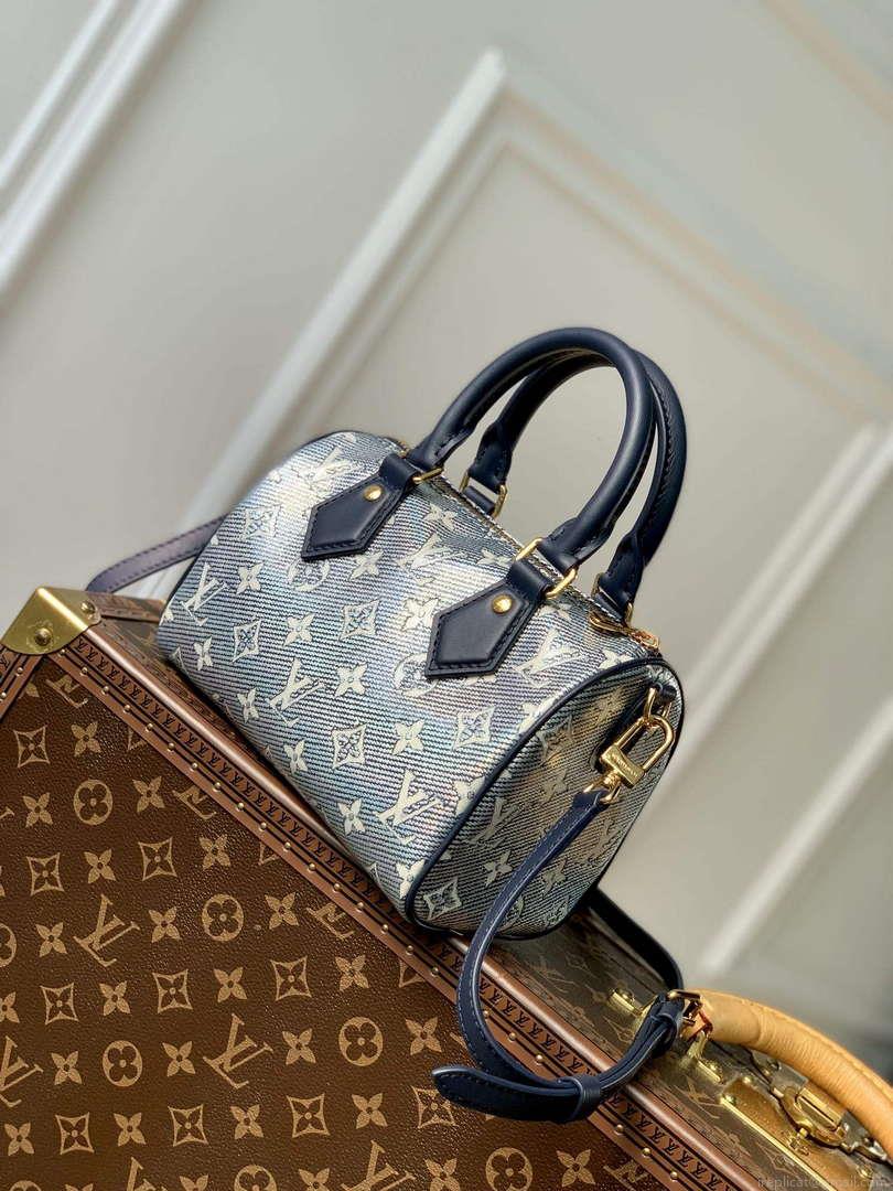 LV M23069 Louis Vuitton Speedy Bandoulière 20 Handbag Blue