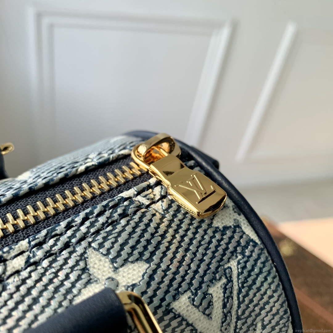 LV M23069 Louis Vuitton Speedy Bandoulière 20 Handbag Blue