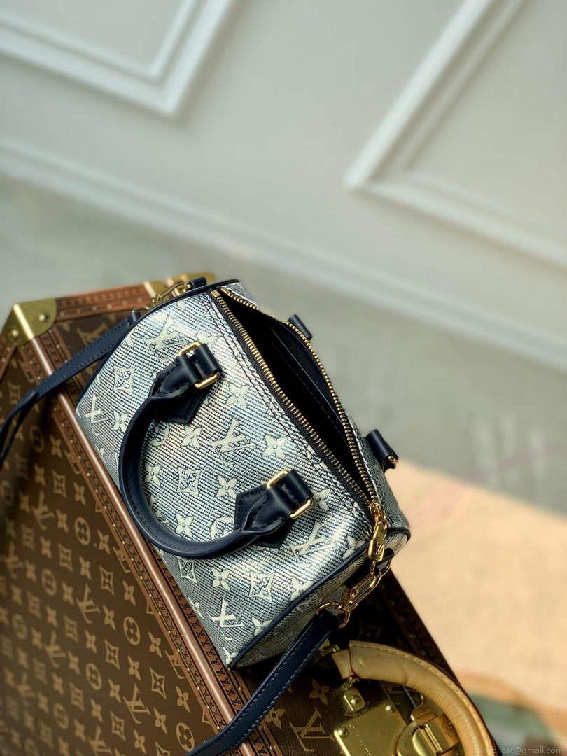 LV M23069 Louis Vuitton Speedy Bandoulière 20 Handbag Blue