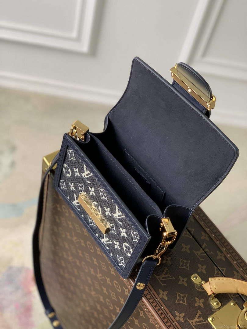 LV M22826 Louis Vuitton Mini Dauphine Handbag Blue