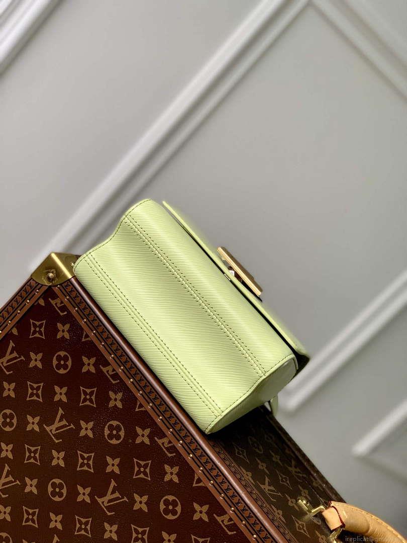 LV M22768 Louis Vuitton Twist PM Handbag Vert Noto Green