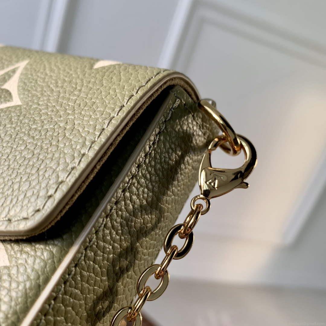 LV M82610 Louis Vuitton Félicie Pochette Bag Grass green