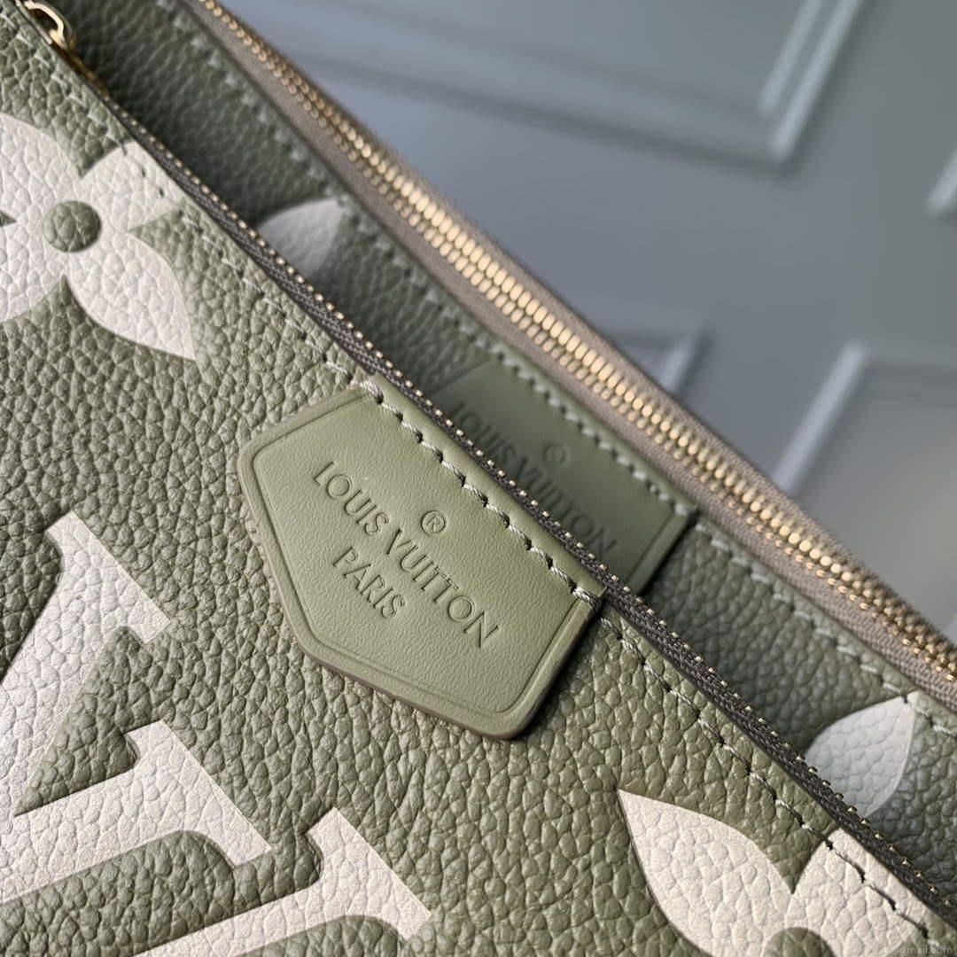 LV M80399 Louis Vuitton Multi Pochette Accessoires Bag Grass green