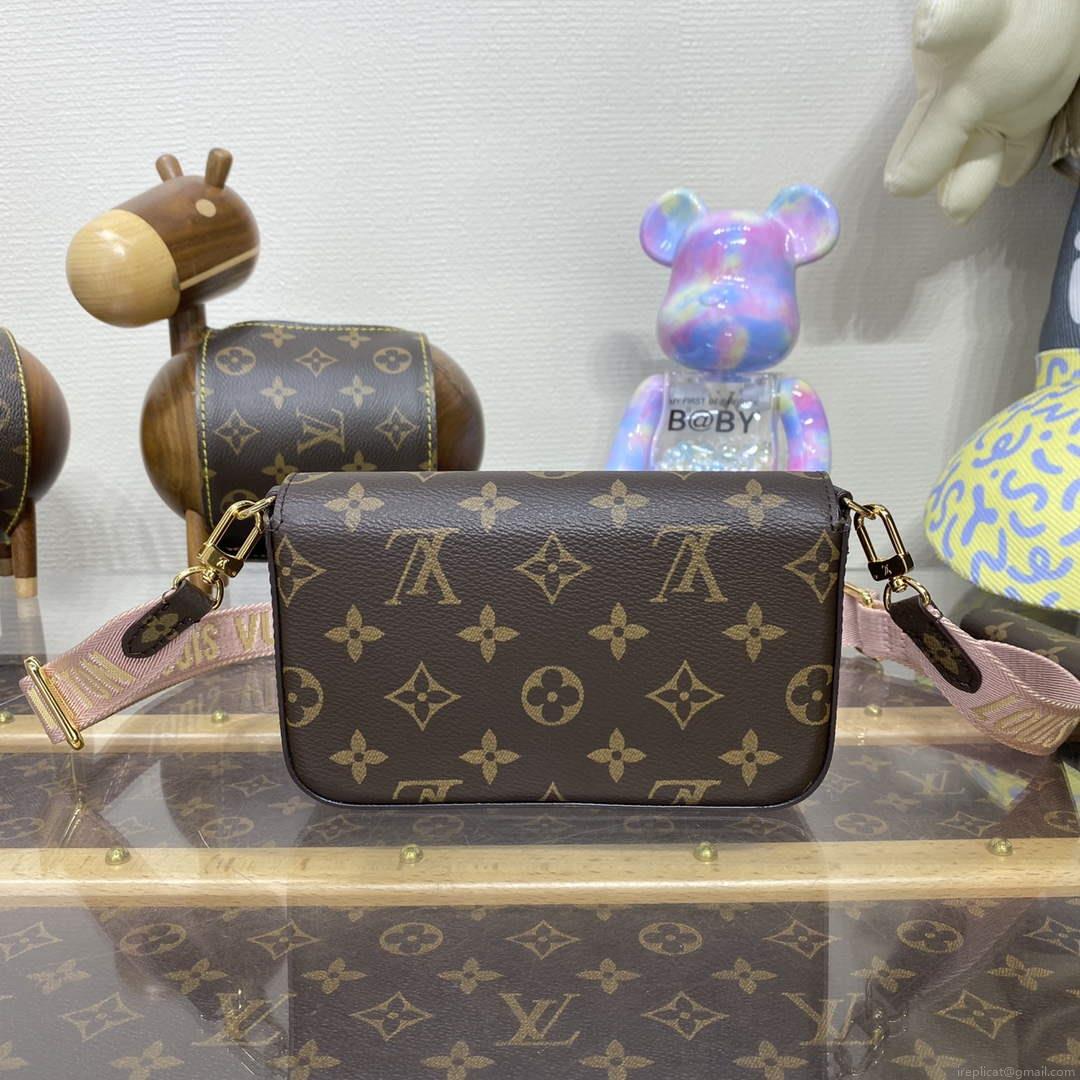 LV M80091 Louis Vuitton Félicie Strap & Go Bag Pink