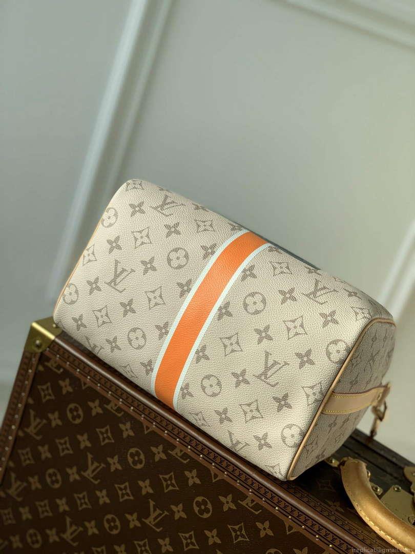 LV M46749 Louis Vuitton Speedy Bandoulière 25 Handbag Beige/Ocher