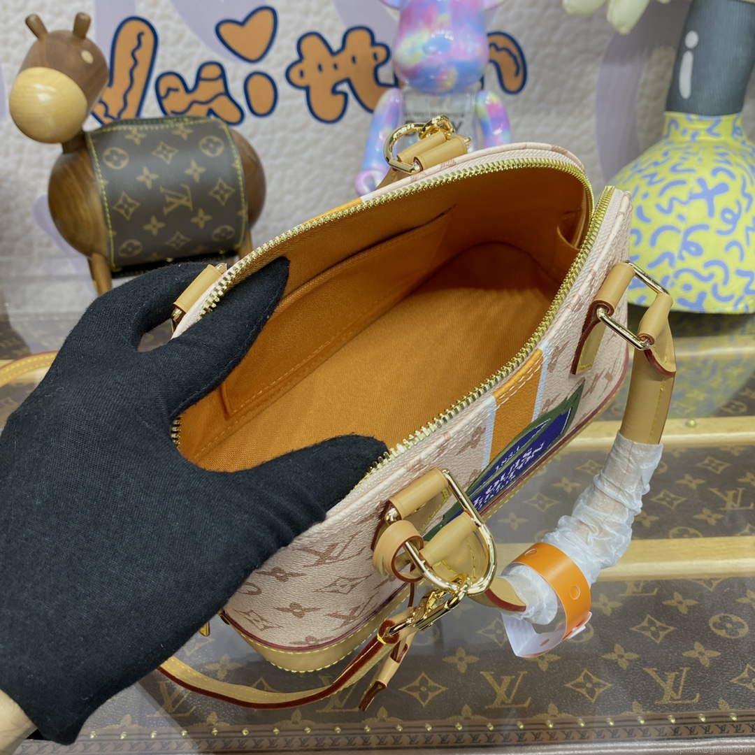 LV M23502 Louis Vuitton Alma BB Bag Beige/Ochre