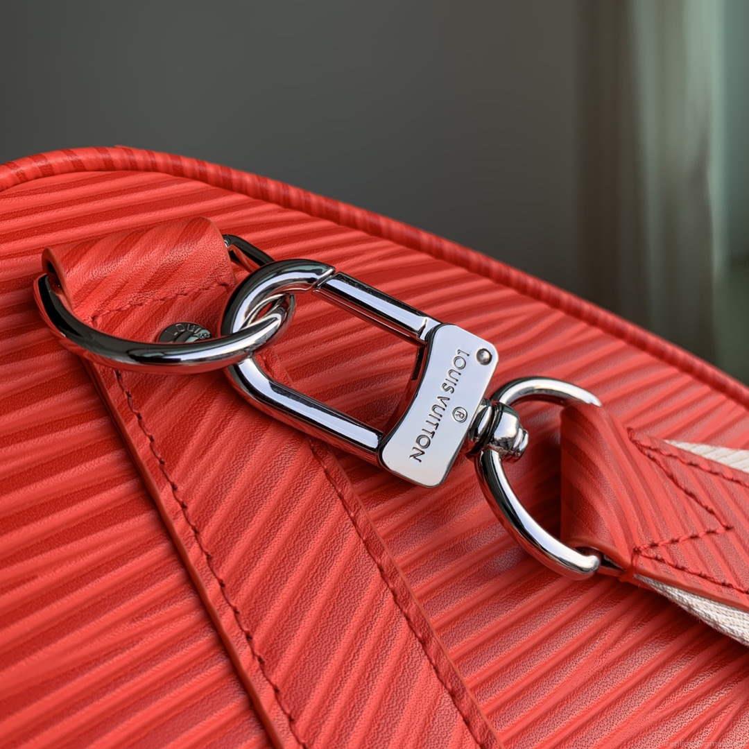 LV M23721 Louis Vuitton Keepall Bandoulière 50 Bag Vermillion Red