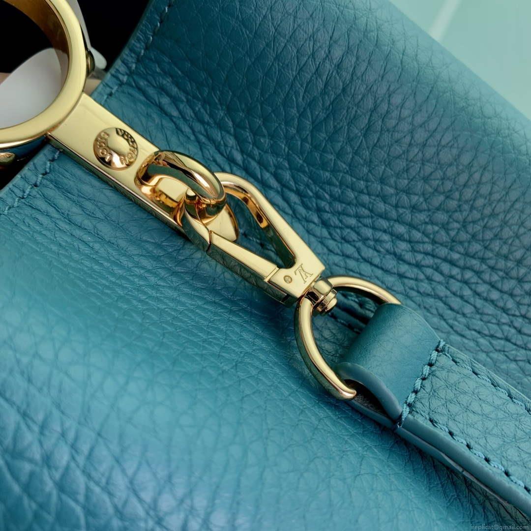 Louis Vuitton LV M23766 Capucines MM Handbag Green