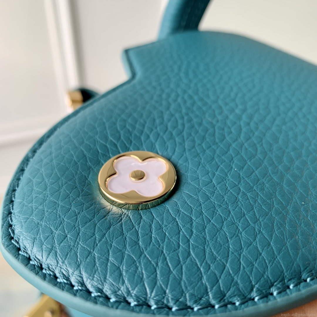 Louis Vuitton LV M23766 Capucines MM Handbag Green