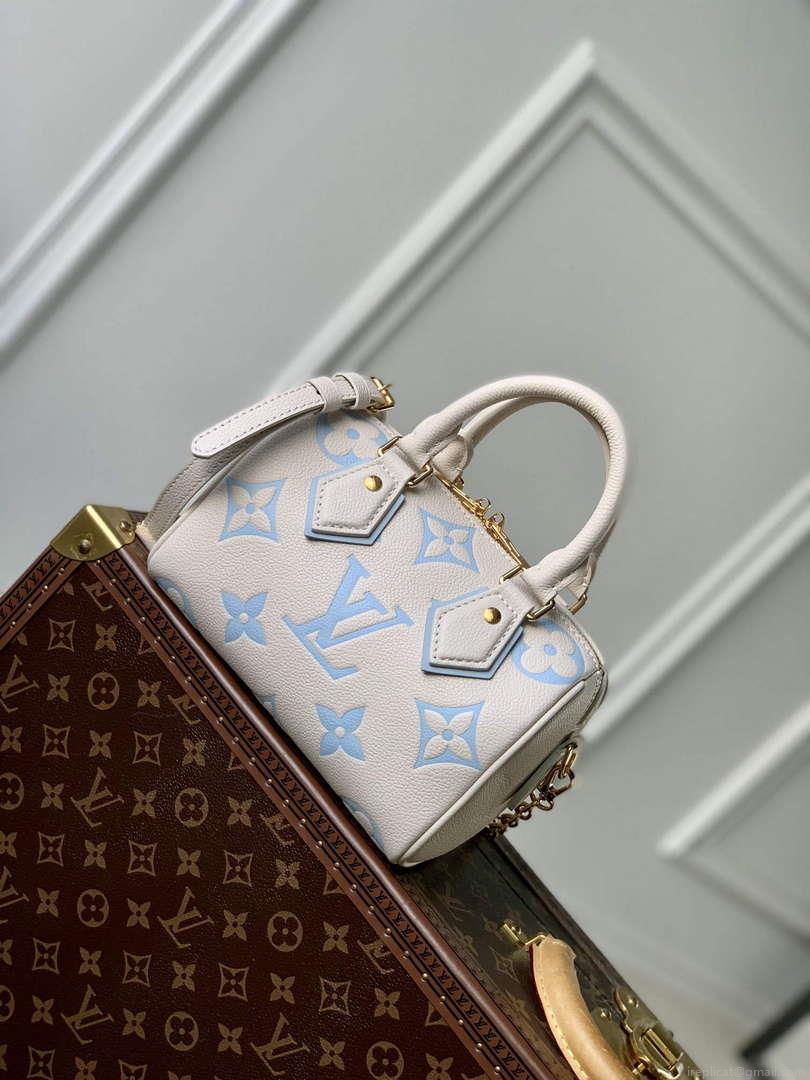 LV M46397 Louis Vuitton Speedy Bandoulière 20 Handbag Blue