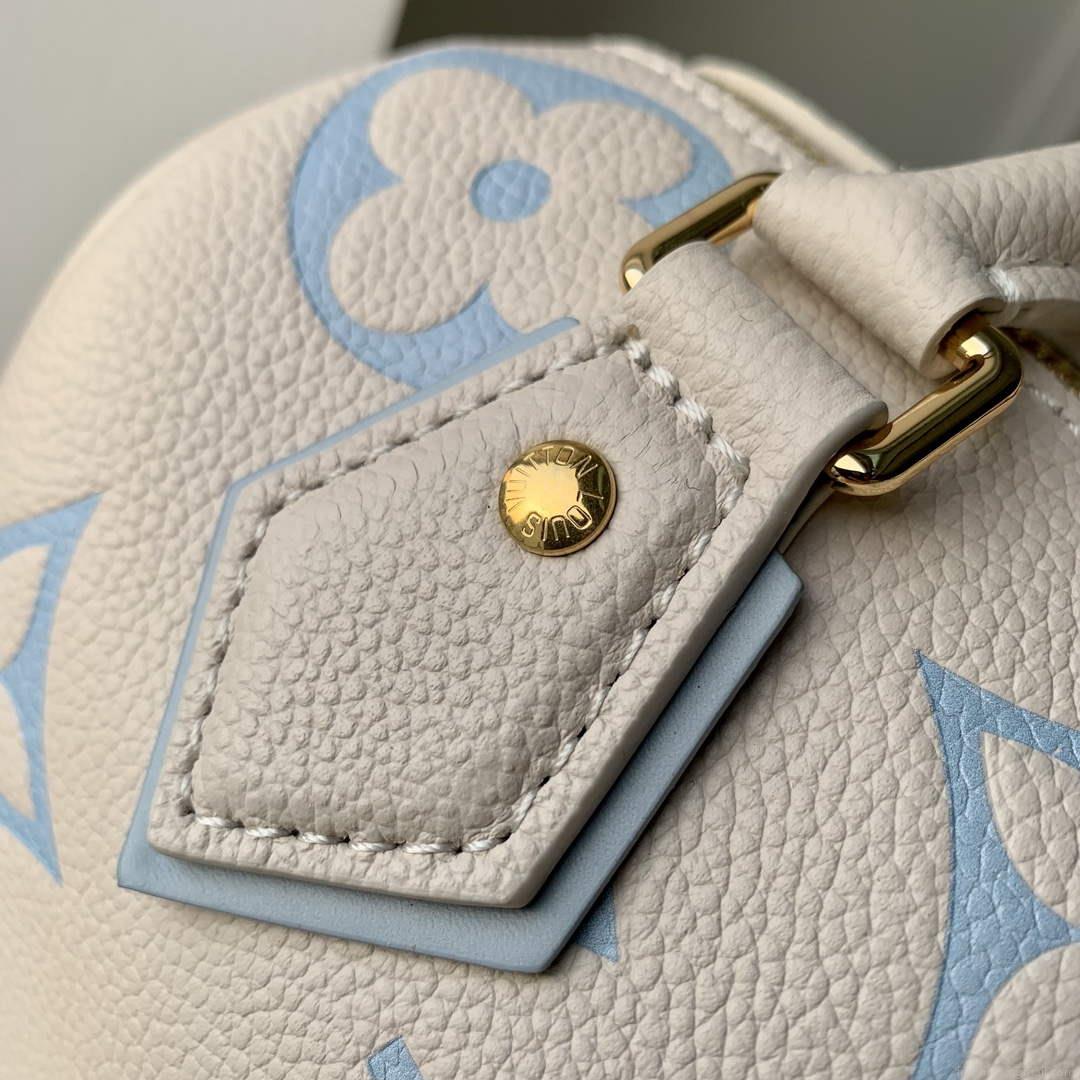 LV M46397 Louis Vuitton Speedy Bandoulière 20 Handbag Blue