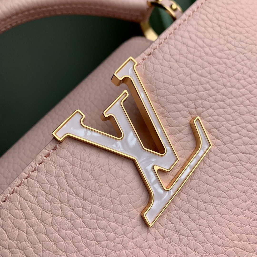 LV M23363 Louis Vuitton Capucines MM Handbag Jasmine Pink