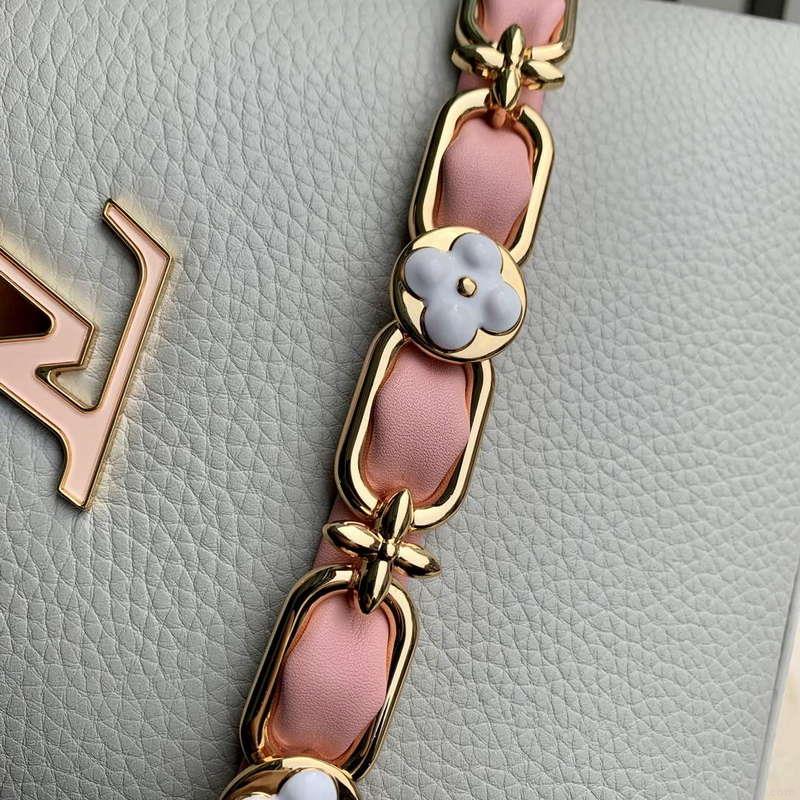 LV M23280 Louis Vuitton Capucines BB Handbag Ice Grey