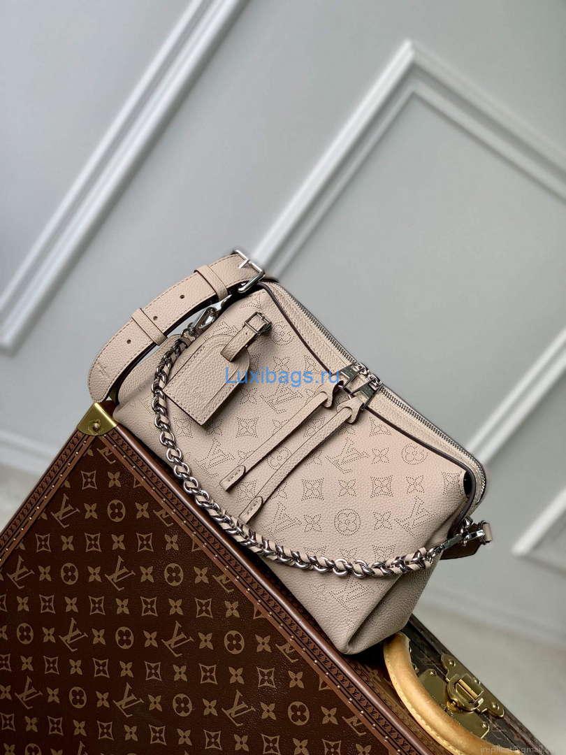 LV M24255 Louis Vuitton Hand It All PM Bag Galet Gray