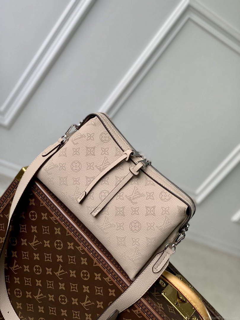 LV M24255 Louis Vuitton Hand It All PM Bag Galet Gray