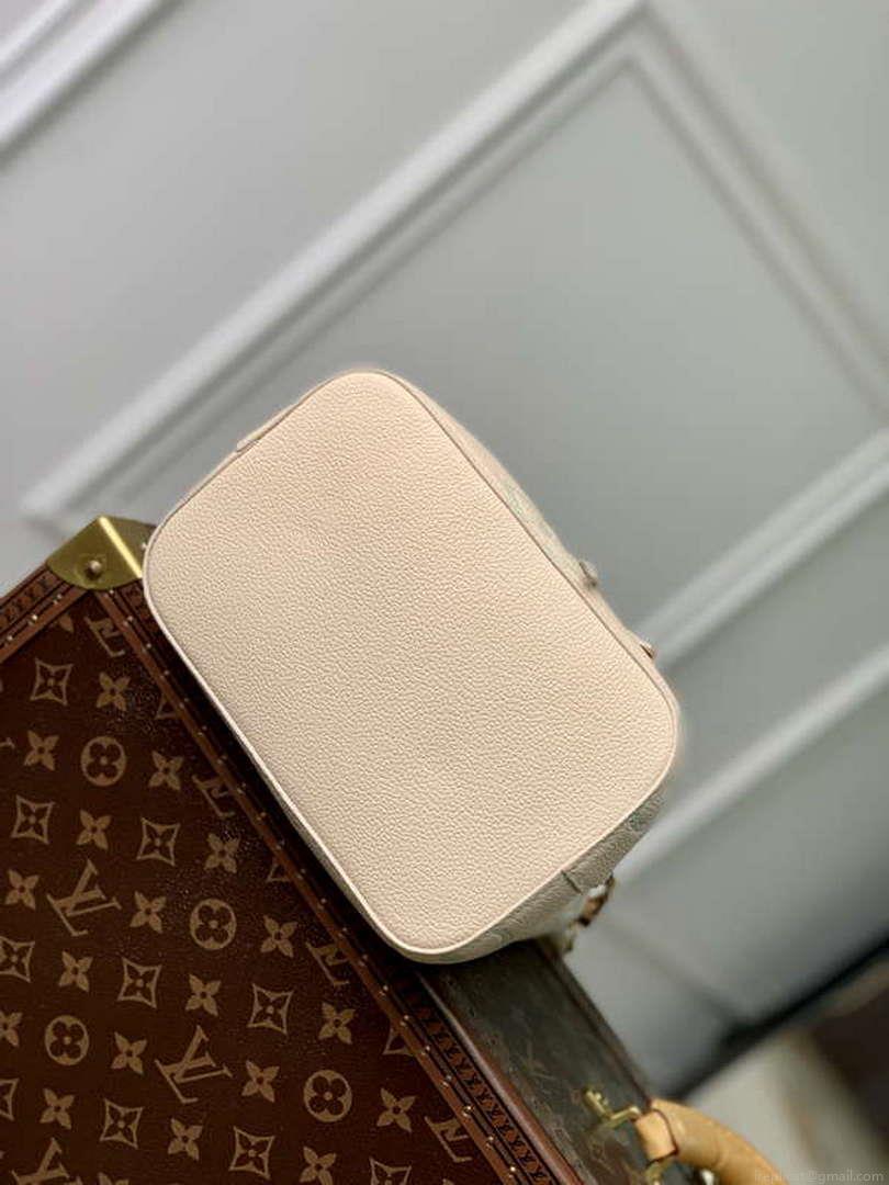 LV M24048 Louis Vuitton NéoNoé BB Bucket Bag Latte White Matcha